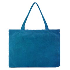 Blue Stone Texture Grunge, Stone Backgrounds Zipper Medium Tote Bag by nateshop