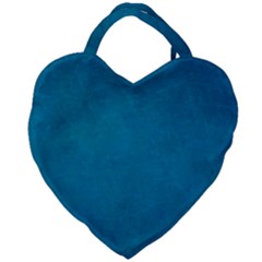 Blue Stone Texture Grunge, Stone Backgrounds Giant Heart Shaped Tote by nateshop