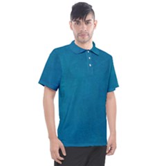 Blue Stone Texture Grunge, Stone Backgrounds Men s Polo T-shirt
