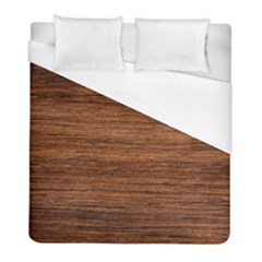 Brown Wooden Texture Duvet Cover (full/ Double Size) by nateshop