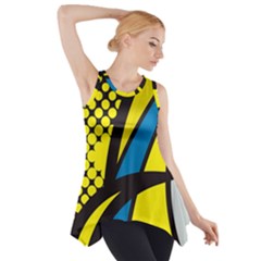 Colorful Abstract Background Art Side Drop Tank Tunic by nateshop