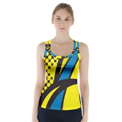 Colorful Abstract Background Art Racer Back Sports Top by nateshop