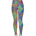 Colorful Floral Ornament, Floral Patterns Classic Yoga Leggings View2