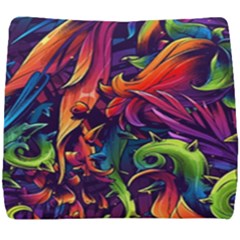 Colorful Floral Patterns, Abstract Floral Background Seat Cushion by nateshop