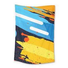 Colorful Paint Strokes Small Tapestry by nateshop
