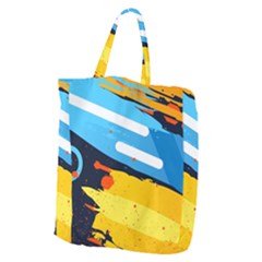 Colorful Paint Strokes Giant Grocery Tote by nateshop