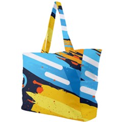 Colorful Paint Strokes Simple Shoulder Bag by nateshop