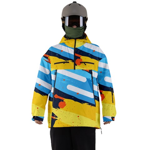 Colorful Paint Strokes Men s Ski And Snowboard Jacket