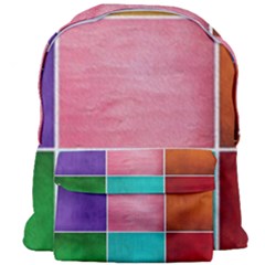 Colorful Squares, Abstract, Art, Background Giant Full Print Backpack by nateshop