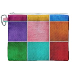 Colorful Squares, Abstract, Art, Background Canvas Cosmetic Bag (xxl) by nateshop