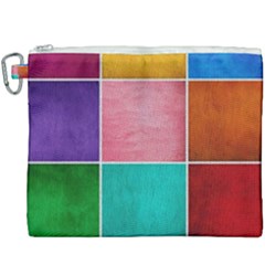 Colorful Squares, Abstract, Art, Background Canvas Cosmetic Bag (xxxl) by nateshop