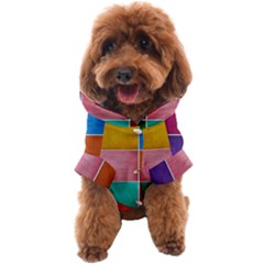 Colorful Squares, Abstract, Art, Background Dog Coat by nateshop