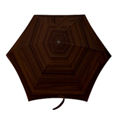 Dark Brown Wood Texture, Cherry Wood Texture, Wooden Mini Folding Umbrellas by nateshop