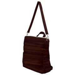Dark Brown Wood Texture, Cherry Wood Texture, Wooden Crossbody Backpack by nateshop