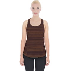 Dark Brown Wood Texture, Cherry Wood Texture, Wooden Piece Up Tank Top by nateshop