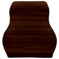 Dark Brown Wood Texture, Cherry Wood Texture, Wooden Car Seat Velour Cushion  by nateshop