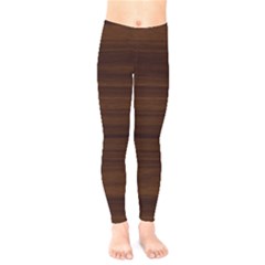 Dark Brown Wood Texture, Cherry Wood Texture, Wooden Kids  Leggings
