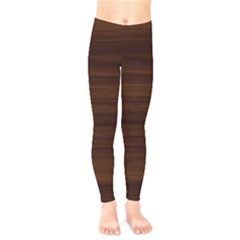 Dark Brown Wood Texture, Cherry Wood Texture, Wooden Kids  Classic Winter Leggings by nateshop