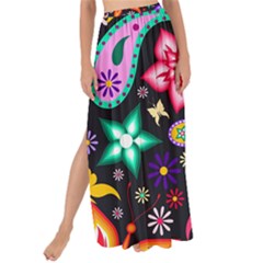Floral Butterflies Maxi Chiffon Tie-up Sarong by nateshop
