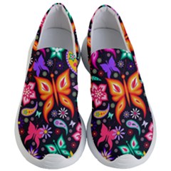 Floral Butterflies Women s Lightweight Slip Ons by nateshop