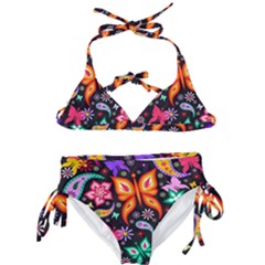 Floral Butterflies Kids  Classic Bikini Set by nateshop