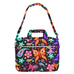 Floral Butterflies Macbook Pro 16  Shoulder Laptop Bag by nateshop