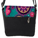 Floral Pattern, Abstract, Colorful, Flow Flap Closure Messenger Bag (S) View1