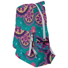Floral Pattern, Abstract, Colorful, Flow Travelers  Backpack by nateshop