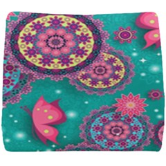 Floral Pattern, Abstract, Colorful, Flow Seat Cushion by nateshop