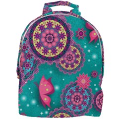 Floral Pattern, Abstract, Colorful, Flow Mini Full Print Backpack