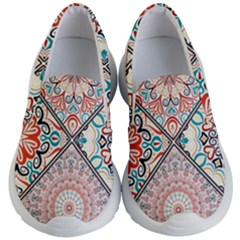 Flowers Pattern, Abstract, Art, Colorful Kids Lightweight Slip Ons by nateshop