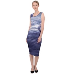 Majestic Clouds Landscape Sleeveless Pencil Dress by dflcprintsclothing