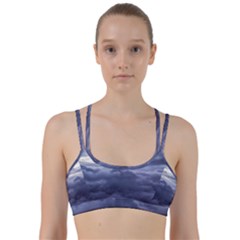 Majestic Clouds Landscape Line Them Up Sports Bra by dflcprintsclothing