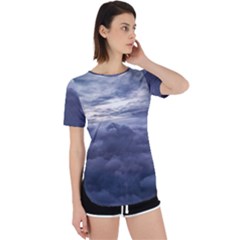 Majestic Clouds Landscape Perpetual Short Sleeve T-shirt by dflcprintsclothing