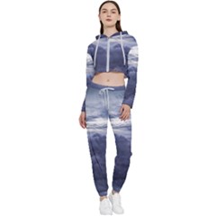 Majestic Clouds Landscape Cropped Zip Up Lounge Set by dflcprintsclothing