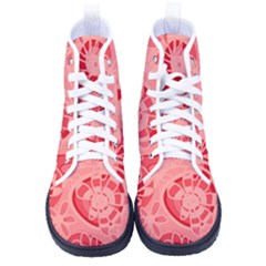 Mazipoodles Love Flowers - Just Red Women s High-top Canvas Sneakers