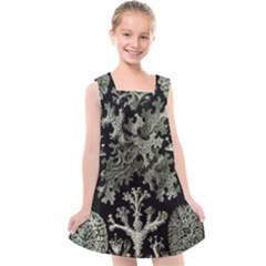 Weave Haeckel Lichenes Photobionten Kids  Cross Back Dress by Cemarart