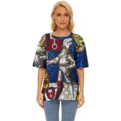 Knight Armor Oversized Basic T-shirt by Cemarart