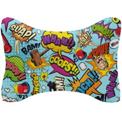 Graffiti Word Seamless Pattern Seat Head Rest Cushion by Bedest