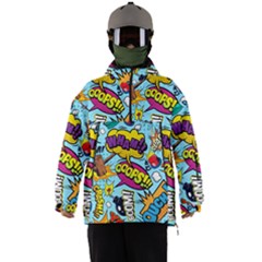 Comic Elements Colorful Seamless Pattern Men s Ski And Snowboard Waterproof Breathable Jacket by Bedest