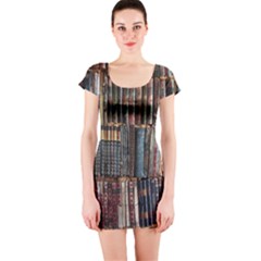 Menton Old Town France Short Sleeve Bodycon Dress