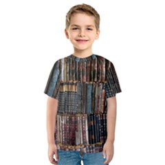 Seamless Pattern With Flower Bird Kids  Sport Mesh T-Shirt