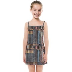 Menton Old Town France Kids  Summer Sun Dress by Bedest