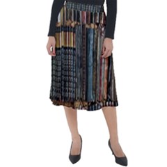 Menton Old Town France Classic Velour Midi Skirt 