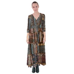 Menton Old Town France Button Up Maxi Dress