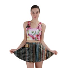 Artistic Psychedelic Hippie Peace Sign Trippy Mini Skirt