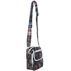 Artistic Psychedelic Hippie Peace Sign Trippy Shoulder Strap Belt Bag