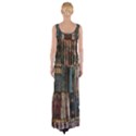 Artistic Psychedelic Hippie Peace Sign Trippy Thigh Split Maxi Dress View2