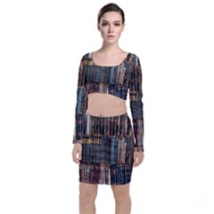 Artistic Psychedelic Hippie Peace Sign Trippy Top And Skirt Sets
