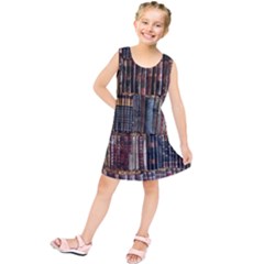 Artistic Psychedelic Hippie Peace Sign Trippy Kids  Tunic Dress